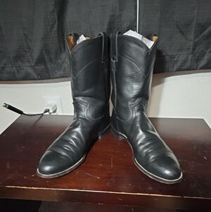 Men's Black Justin Ropers Style 3133 Size 111 D